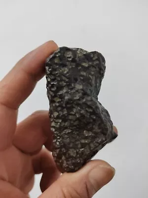 B Impact Particle Meteorite From The Moon Black Fusion Crust 84.4 G BT01 • $32