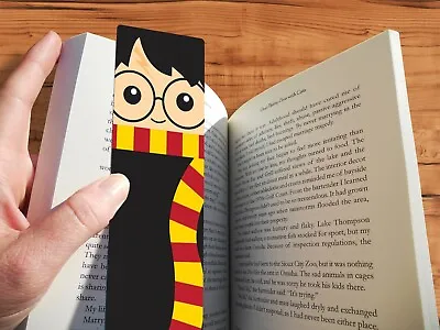 £4 • Buy Handmade Cute Chibi Style Harry Potter Bookmark - Original Harry Potter Art