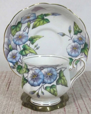 $7 • Buy Royal Albert Cup And Saucer Set Flower Of The Month Series  Morning Glory No. 9 