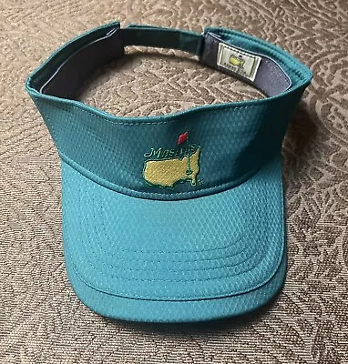 American Needle Masters Logo Green 100% Polyester Adjustable Golf Visor • $24.99