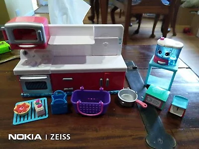 Shopkins KITCHEN Stove Oven Microwave Top FOOD PROCESSOR Shoppies TOYS LOT  • $19.99