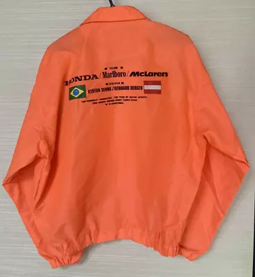 Marlboro McLaren Honda Formula 1 Ayrton Senna Gerhard Berger Vtg Jacket One Size • $399