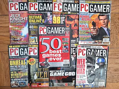 Lot Of Vintage PC GAMER Magazines And CDs PS Magazine And CDs. • $65