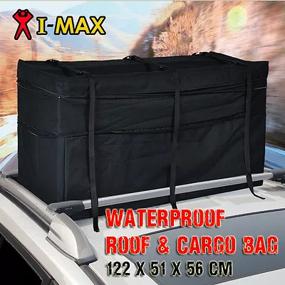 Waterproof Roof Rack Bag Carrier Cargo Car 4WD 4x4 Storage Luggage Top Travel • $69