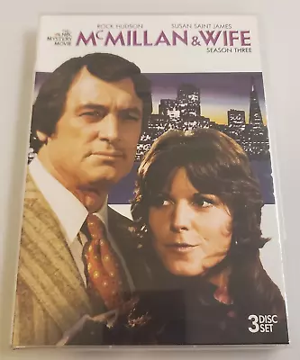 MCMILLAN & WIFE: The Complete Third Season Three 3rd (NBC TV Series 3 DVD Set) • $9.49