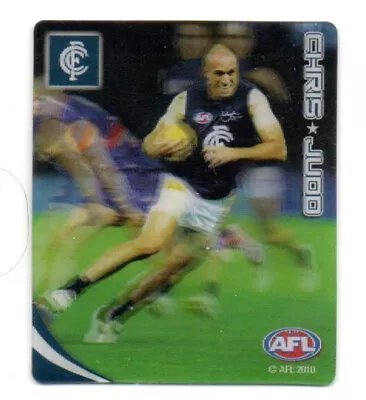 2010 AFL ULTRA 3D FOOTY PLAYS SNACKBRANDS - #11 Chris JUDD (CARLTON) • $7.50