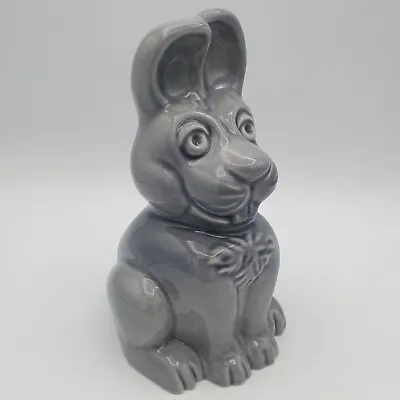 Vintage 1990's Wade Grey Easter Bunny Rabbit Money Box Piggy Bank - Ex Condition • £8.99