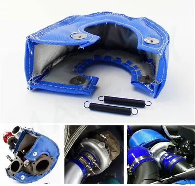 T3 T25 T28 T3 GT30 GT35 Turbo Turbocharger Turbine Heat Shield Blanket BLUE • $21.24