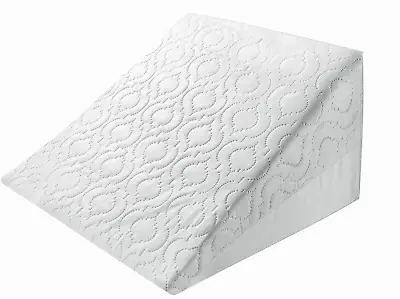 Bed Wedge Pillow Large Acid Reflux Flex Foam Support Removable Quilted Zip Cover • £17.75