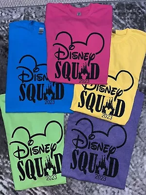 $13 • Buy Disney Squad 2023 Disney Family Vacation T Shirts Ears Magic Kingdom