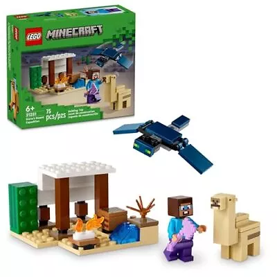 LEGO Minecraft Steve's Desert Expedition Building Toy Biome Ages 6+ 21251 • $11