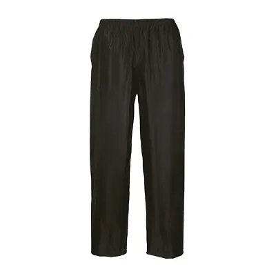 Portwest S441 Classic Waterproof Work Rain Pants With Snap Adjustable Hems • $19.36