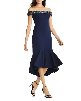 Aidan Mattox Embellished Off-the-Shoulder Dress $395 Size 2 # 14B 340 NEW • $44