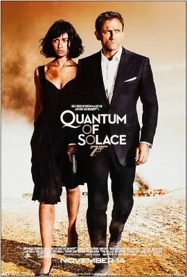 QUANTUM OF SOLACE - 2008 - Original 27x40 FINAL STYLE Movie Poster - JAMES BOND • $49.99