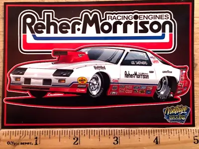 Lee Shepherd REHER-MORRISON Racing PRO STOCK NHRA Banner Style Decal Sticker • $6