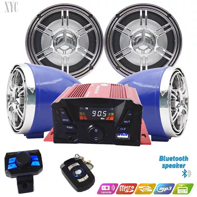 Golf Car Cart MP3/Bluetooth Player Speaker FM Radio AMP Stereo WRemote Control • $141.90