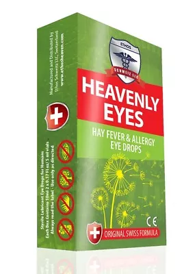 Hay Fever And Allergies Eye Drops Ethos Heavenly 2 X 5ml Bottles FREE POSTAGE • $17.64