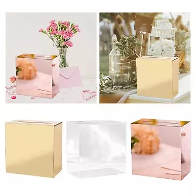 Acrylic Box Box With Slot Decorative Box Envelope Card Box For Wedding Reception • $72.38