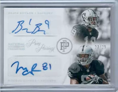 2013 National Treasures Prime Pairing #25 - Brice Butler Mychal Rivera #ed 23/25 • $12