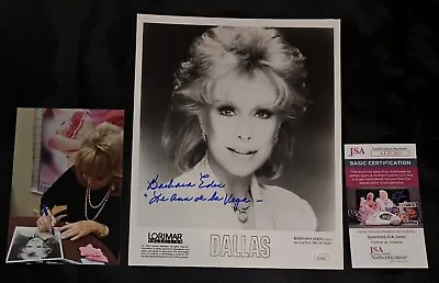 BARBARA EDEN SIGNED ORIGINAL DALLAS 1990 TV SHOW 8x10 PRESS PHOTO PROOF JSA CERT • £227.47