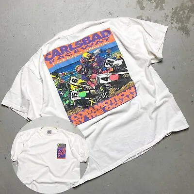 VTG 1992 Xtreme Racing Commotion By The Ocean Carlsbad Raceway Motocross T-shirt • $19.99