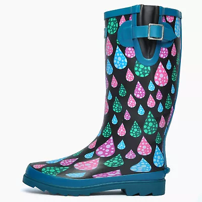 SALE - COTSWOLD Burghley Womens Girls Wellies WATERPROOF Wellington Boots • £16.99