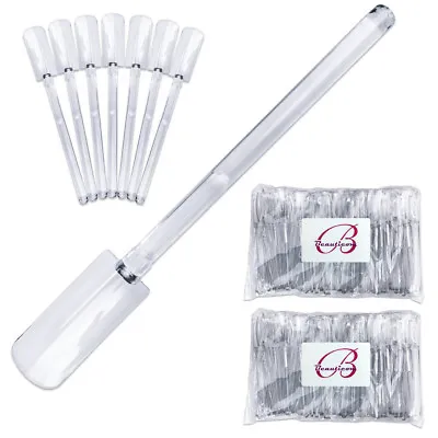 100pcs Beauticom Refill Clear Plastic Extra Nail Art Color Display Tip Sticks • $8.59