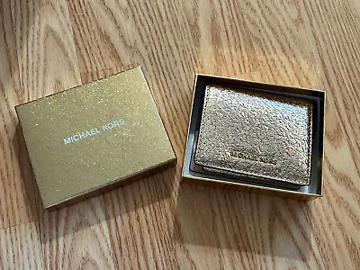 Michael Kors Rose Gold Champagne Mini Wallet • $65