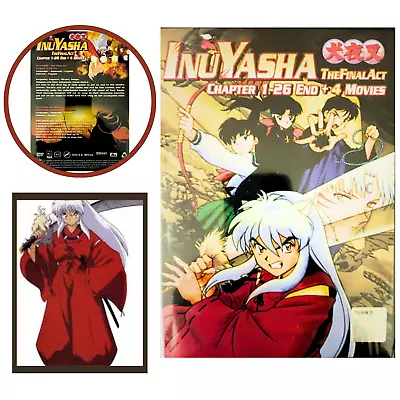 Inuyasha + The Final Act + 4 Movie Complete TV Series English Dub Anime DVD 1-26 • $40.99