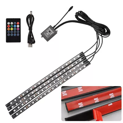 RGB 48 LEDs Light Car Interior Decoration Atmosphere Strip Lamp Accessories • $6.83