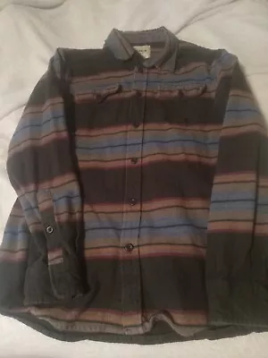 Katin Flannel Shirt Men’s Medium Multicolor Striped Surf Casual Thick Cotton • $15