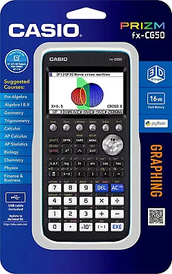 Casio PRIZM Colour Graphic Calculator FX-CG50 3D Graph Hi-Res LCD FXCG50-LIH • $199