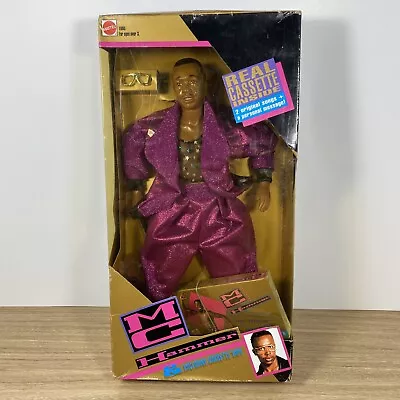 Vintage Mattel MC HAMMER Action Figure Doll W/Cassette Tape SEALED • $39.99