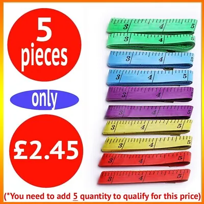 Body Measuring Tape Fabric Dressmakers Tailor Sewing Seamstress Diet Tape Ruler • £1.99