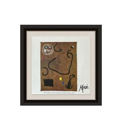 Joan Miro Original Vintage Collectible Print Three Birds In Space Signed • $71.25