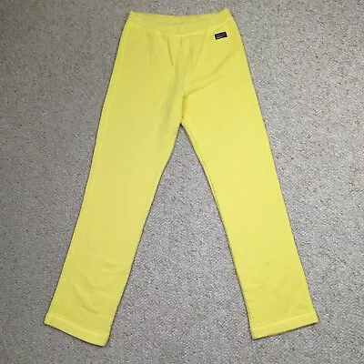 Vintage Versace Intensive Sweatpants Womens XS Yellow Pull On 90s FLAWS • $29.96