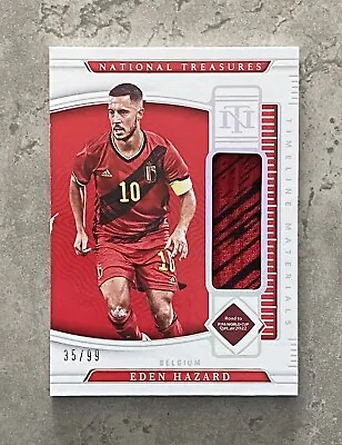 2022 Panini National Treasures Road To World Cup - Eden Hazard #35/99 (Damaged) • £11.99