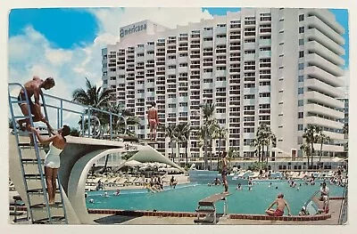 Americana Hotel Postcard Miami Beach FL • $7.99