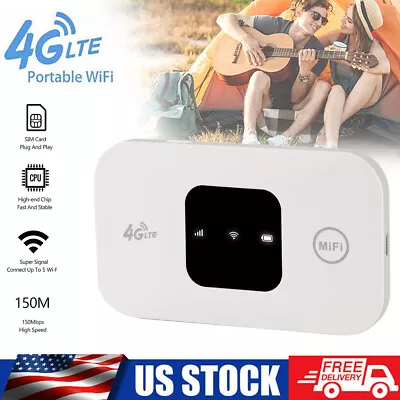 4G LTE Mobile Broadband Portable Wireless Router Hotspot SIM Unlocked WiFi Modem • $22.29