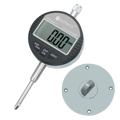 £19.95 • Buy Neoteck Digital Dial Indicator Test DTI Gauge 0.01 Mm/0.0005'' Range 0-25.4 Mm