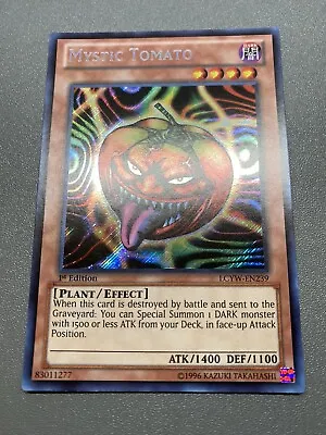 Yu-Gi-Oh! Mystic Tomato Secret Rare 1st Edition LCYW-EN239 LP • $7