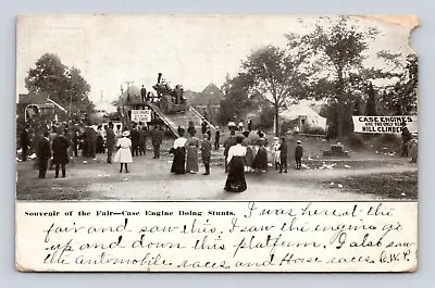 Antique Postcard CASE Engines Steam Tractors FAIR Advertising 1907 Osseo MN • $9.48