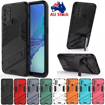 For Oppo Find X3 X5 Lite Pro Reno Realme 7 A57 Case Heavy Duty Stand Armor Cover • $11.59