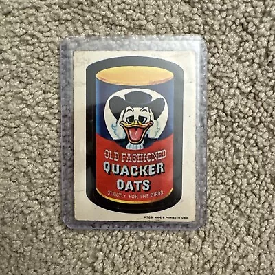 1973 Topps Wacky Packages Series 1 White Back Quacker Oats • $0.99