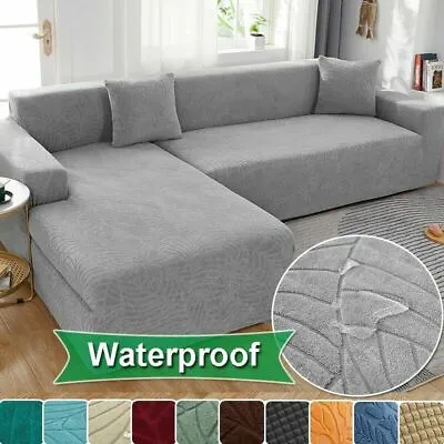 $37.05 • Buy Waterproof Sofa Covers Thick Velvet L-Shaped Corner Slipcovers 1/2/3/4 Seater