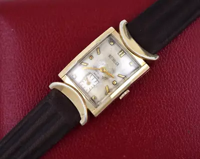 1940’s Wittnauer Men’s Deco Wrist Watch RUNS 10K Gold Filled • $39