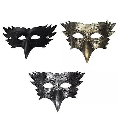 Masquerade Mask Eagle Mask Adjustable Fancy Accessories Party Costume For Night • £7.70