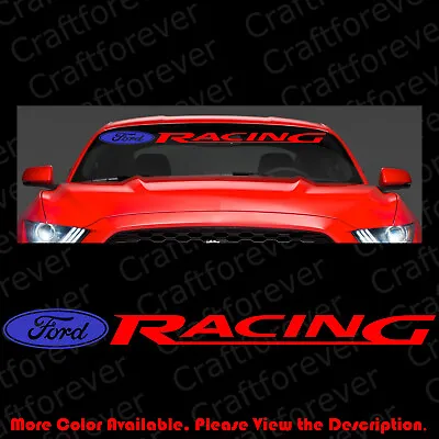 FORD Racing Mustang Car Windshield Die Cut Vinyl Sticker Banner Decal RC085 • $12.99