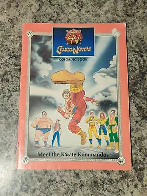 $10 • Buy Chuck Norris & The Karate Kommandos Coloring Book 80s Cartoon Comic Book