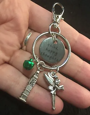 £6.45 • Buy Mental Health Gift Think Happy Thoughts Peter Pan Tinkerbell Charm It’s Ok Not